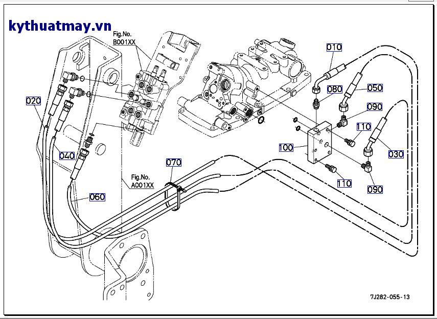 ống mền thủy lực ( cụm thủy lực) L3608 >=138365, L3408 >=10001, #seri >= T0857